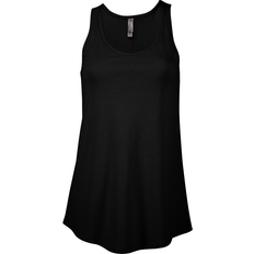 Platinum P506C Delta Women's Cvc Flowy Tank Top - Jet Black