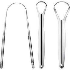 Tongue Scrapers Branded 3 PCS Metal Stainless Steel Tongue Scrapers