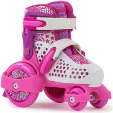 Barn Rullskridskor SFR Stomper Adjustable Quad Skates Pink/White/Purple