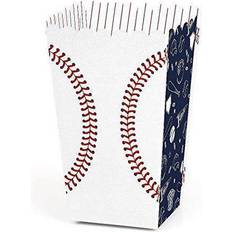 Big Dot of Happiness Batter up baseball baby shower birthday favor popcorn treat boxes 12 ct