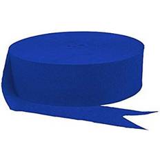 Amscan Jumbo Crepe Paper Streamers, 500' Royal Blue, Pack Of 6 Rolls