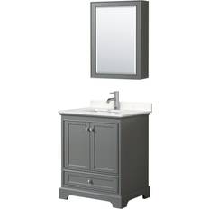 Vanity Units Wyndham Collection Deborah (WCS202030SKGC2UNSMED)