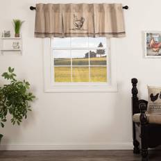 Sawyer Mill Charcoal Valance Curtain 20x72 for Kitchen