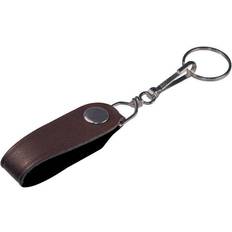 Brown Keychains Hillman Group 703178 Carded Leather Snap Apart Key Ring 5