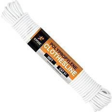 Clothing Care Plastic clothes line white rope clothes line string for pulley 5/32" x 50ft