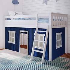 Max & Lily Twin Low Loft Bed with Ladder