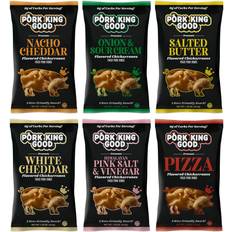 Canned Food King Good Pork Rinds Variety 6 Pack Chicharrones Keto