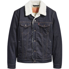 Outerwear Levi's Type III Sherpa Trucker Jacket - Juniper Dark Wash/Blue