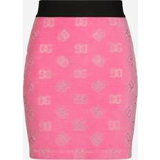 Dolce & Gabbana Röcke Dolce & Gabbana Logo Cotton Miniskirt Baumwollchenille