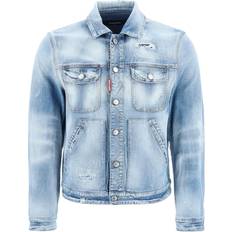 DSquared2 Herr Jackor DSquared2 In Denim Icon Sunset Boxy-Uomo