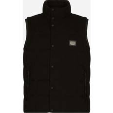 Dolce & Gabbana Padded Vest With Branded Tag Black