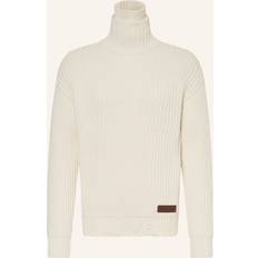 DSquared2 White Ribbed Turtleneck