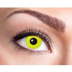 Gule Farvede linser Kostumer Zoelibat Gule Linser 3 Md