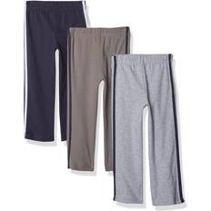 Hudson Baby infant athletic pants, 3-pack, blue and gray