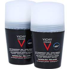 Sans Parfum Déodorants Vichy Homme 48H Antiperspirant Deo Roll-on 50ml 2 pcs