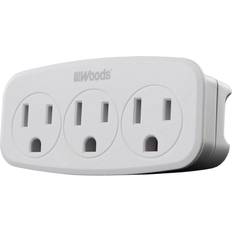 Southwire Remote Control Outlets Southwire Woods 3-Outlet Wall Tap with Phone Cradle