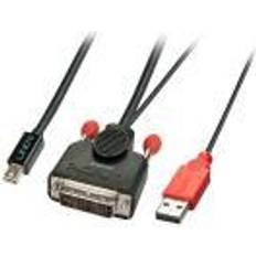 Lindy DVI-D Til Mini Displayport Aktiv Adapter Kabel 3 m
