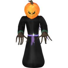 Inflatable Decorations Homcom Inflatable 2.1m Pumpkin Man, W/LED lights