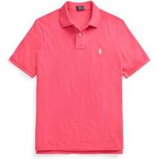 Mens pink polo shirt Polo Ralph Lauren Classic Fit Mesh Shirt Hot Pink/White
