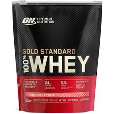 Beta-Alanine Protein Powders Optimum Nutrition Gold Standard 100% Whey Protein Powder Strawberries Cream