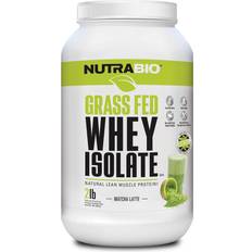 NutraBio Labs Grass Fed Whey Protein Isolate Matcha Latte