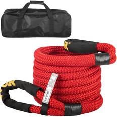 Rangements de Pêche VEVOR Corde de Remorquage de Recuperation deEnergie Cinetique 22 mm x 6,4 9965 kg Nylon Double Tresse avec Boucles Housses de Protection Sac