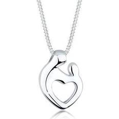 Elli Necklace Women Heart Pendant Elegant - 925 Sterling Silver