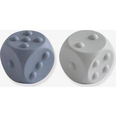 Mushie sanselegetøj terning 2-pak Tradewinds/Stone, 2 på lager Tradewinds/Stone