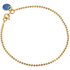 Matt Armbånd ENAMEL Copenhagen Ball Chain Bracelet Cornflower Vergoldet-Silber Sterling 925 175