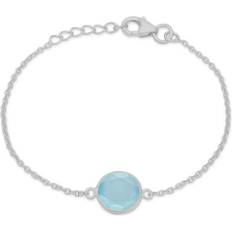 Frk lisberg aqua Frk Lisberg Aqua Calcedon Sterling Sølv Armbånd