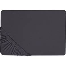 Dra på lakan 200x200 Beliani Hofuf Underlakan Svart (200x200cm)
