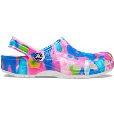 Multicolored Outdoor Slippers Crocs Classic Solarized - White/Pink