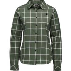 Black Diamond Shirts Black Diamond Women's Serenity Flanell Shirt, M, Laurel/Ice Pink Plaid