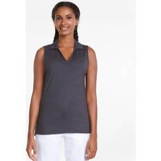 Woman - XXS Polo Shirts Puma Cloudspun Coast Sleeveless Women's Golf Polo, Dark Blue