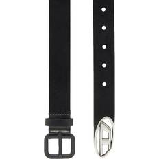 Diesel Herr Accessoarer Diesel Oval Logo B-Inlay Belt Bälte, Black, Unisex Vuxna, Svart
