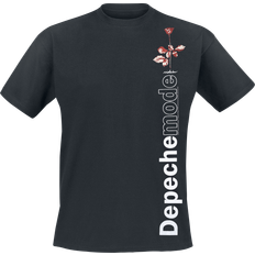 Depeche XL, Black Depeche Mode T Shirt Violator Side Rose Band Logo new Official Unisex Black