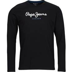 Pepe Jeans PM501321- Eggo lång, T-shirt för män, 999black