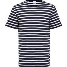 Selected T-shirts Selected Randig T-shirt Blå