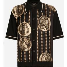 Dolce & Gabbana Shirt Polo with Monet Print Panel