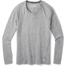 Nylon Base Layers Smartwool Women's Classic All-Season Merino Baselayer Long Sleeve Light Gray Heather