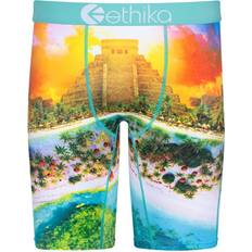 Ethika Men's Underwear Ethika Mens Graphic Briefs Mens Green/Orange