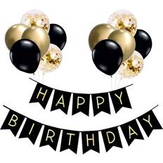 Yelyan Garlands Happy Birthday Banner Balloons