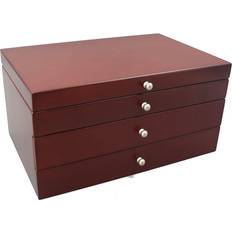 Brown - Men Jewelry Boxes Pko Inc Elegant Lift Top Jewellery Box - Walnut