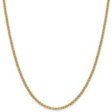 Primal Gold Semi Solid Anchor Chain Necklace - Gold