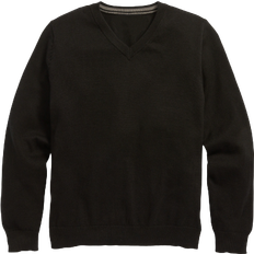 Black Knitted Sweaters Children's Clothing Old Navy Boy's Solid V-Neck Sweater - Black Jack (599127012)