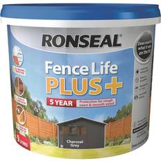 Ronseal Fence Life Plus Wood Paint Charcoal Grey 9L