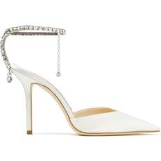 Saeda 100 Satin Pumps - Ivory