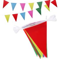 Plastic Garlands Garlands Bunting Banner 164 Feet 75 Flags