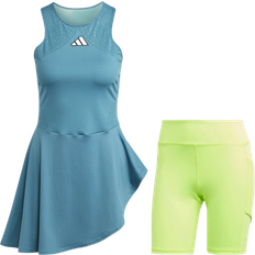 Adidas Aeroready Pro Tennis Dress - ArcticFusion/Lucid Lemon