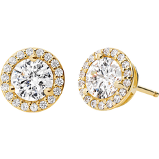 Pavé Studs - Gold/Transparent